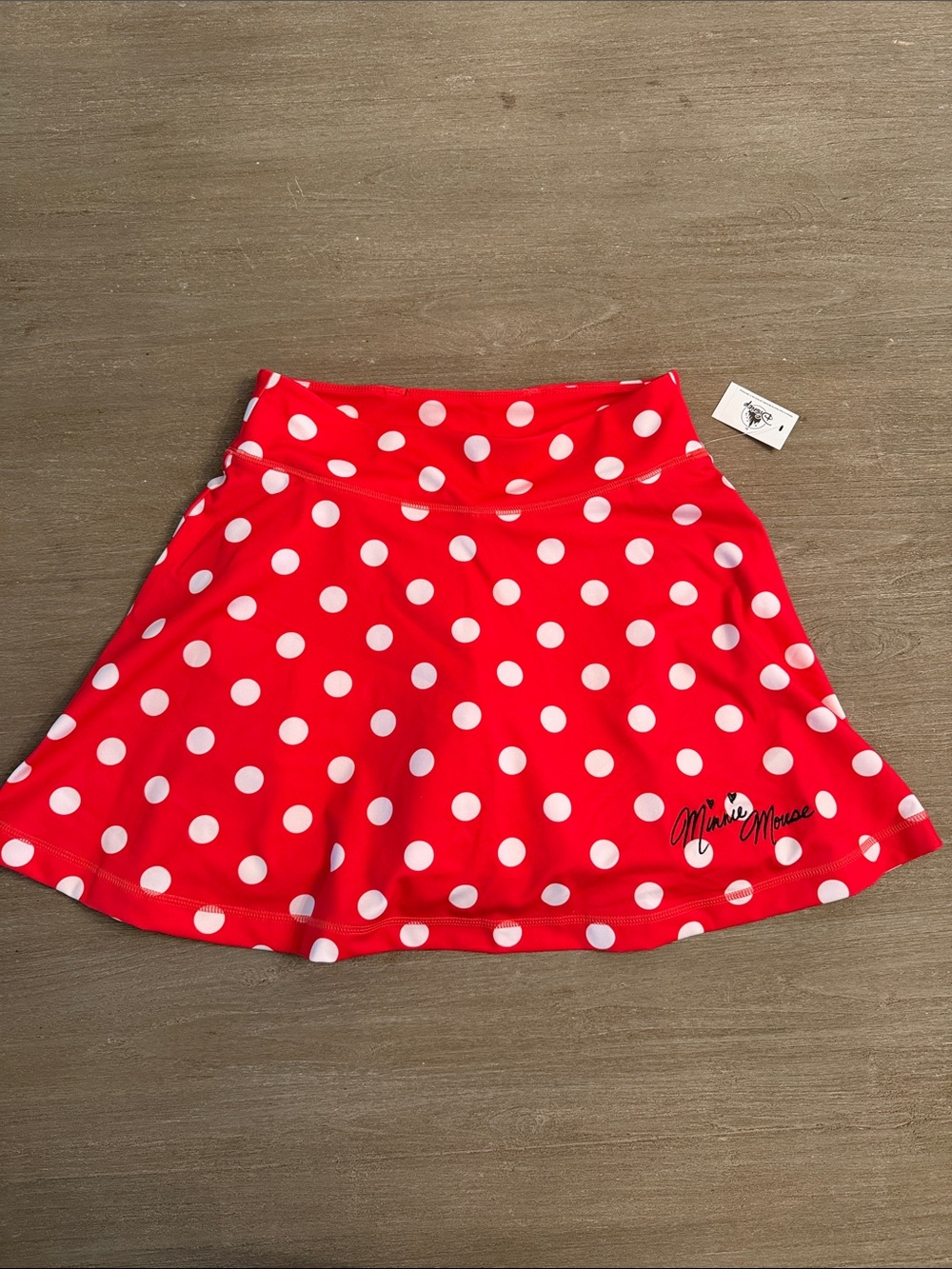 Red Polka Dot Minnie Mouse Disney Skort with Signature Embroidery